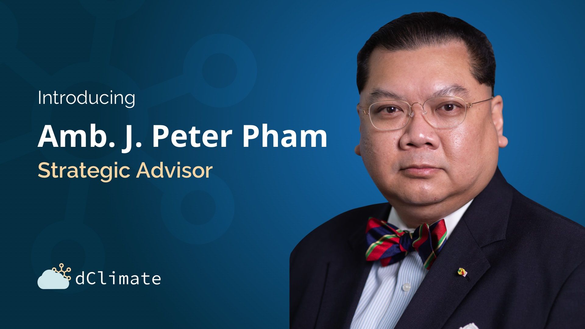 Distinguished Africa Expert Ambassador J. Peter Pham Joins dClimate’s Advisory Board