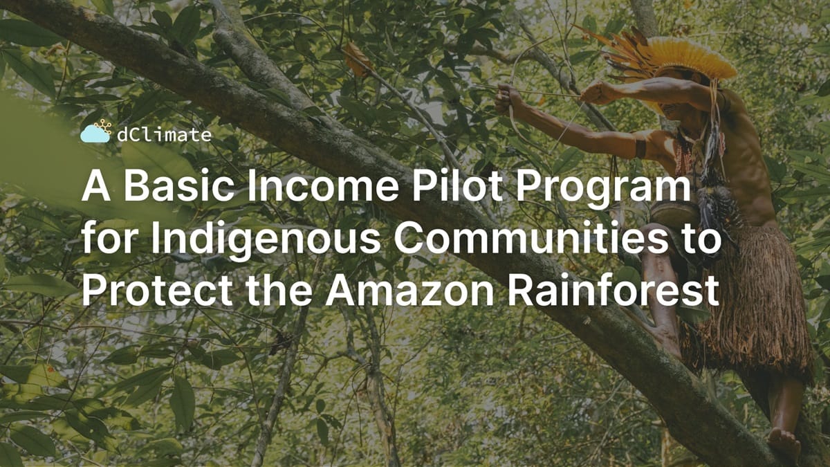 Data ReFined #39: A Basic Income Pilot Program for Indigenous Communities to Protect the Amazon Rainforest