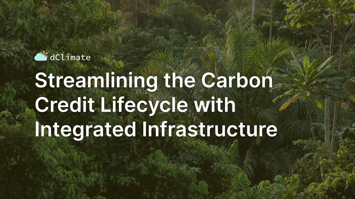 Data ReFined #40: Streamlining the Carbon Credit Lifecycle with Integrated Infrastructure